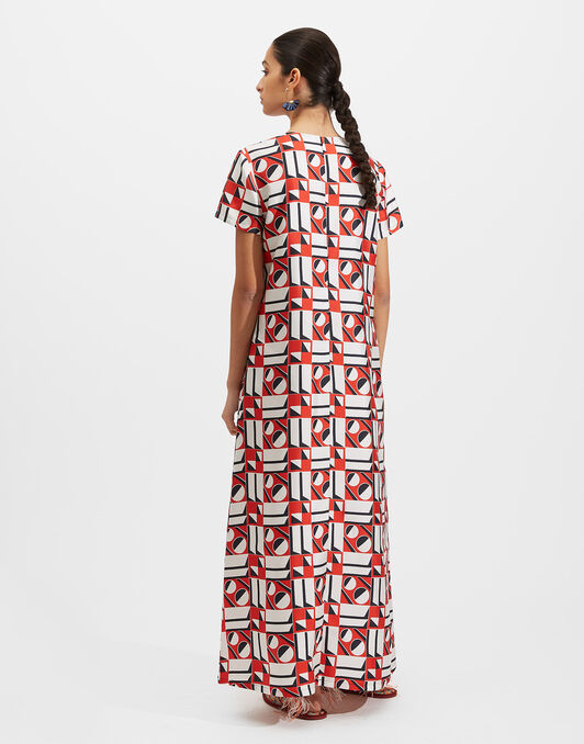 Swing Dress La DoubleJ: Geometrico Swing Dress La DoubleJ: Geometrico DRE0001SIL001