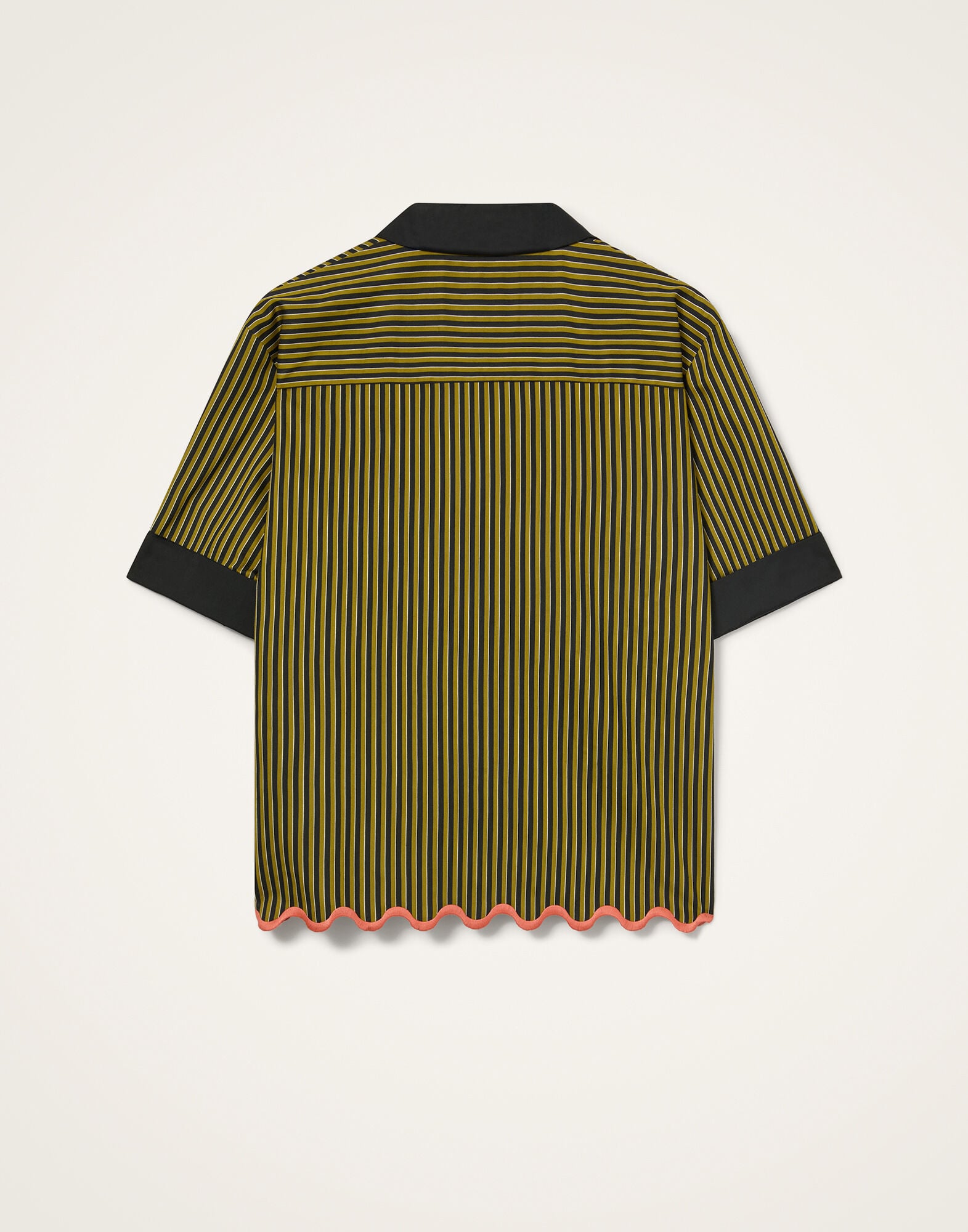 Boxy Shirt La DoubleJ: Pinstripe Green Boxy Shirt La DoubleJ: Pinstripe Green SHI0170VIS029