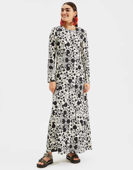 Long Sleeve Swing Dress La DoubleJ: Himzes Long Sleeve Swing Dress LaDoubleJ: Himzes DRE0184VIS001