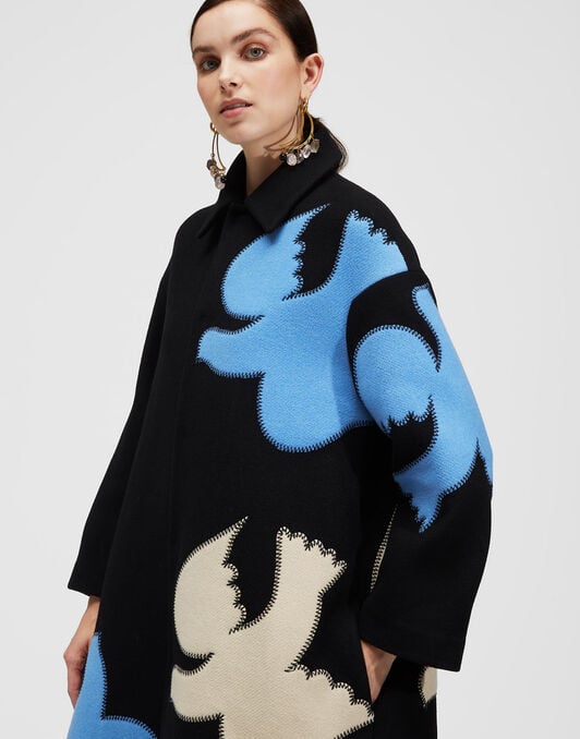 Boxy Coat La DoubleJ: Solid Black Boxy Coat LaDoubleJ: Solid Black JAC0014WOL002