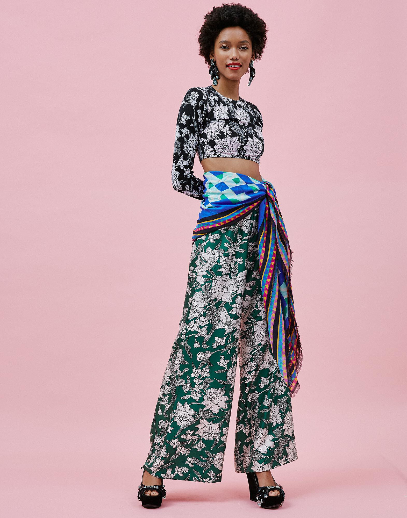 Palazzo Pants La DoubleJ: Lilium Verde Palazzo Pants LaDoubleJ: Lilium Verde TRO0003SIL001
