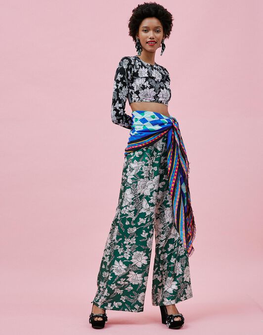 Palazzo Pants La DoubleJ: Lilium Verde Palazzo Pants LaDoubleJ: Lilium Verde TRO0003SIL001