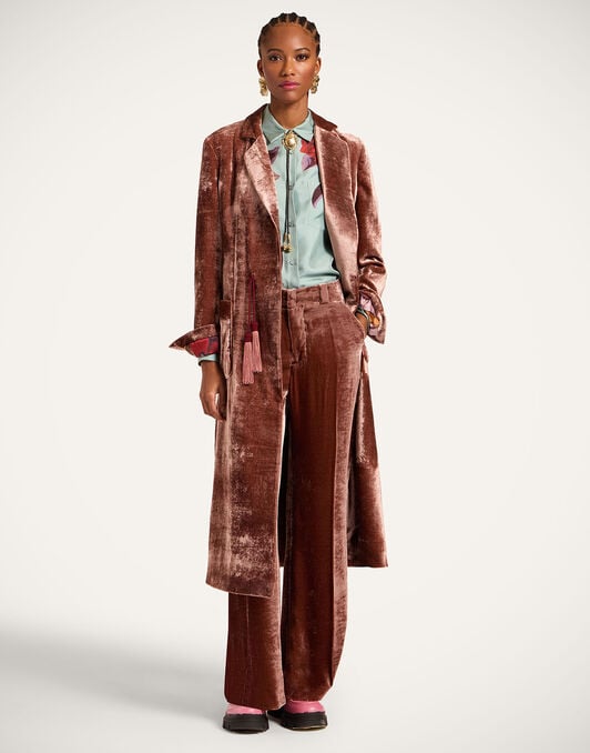 Duster Coat La DoubleJ: Solid Dusty Pink JAC0203SAB001