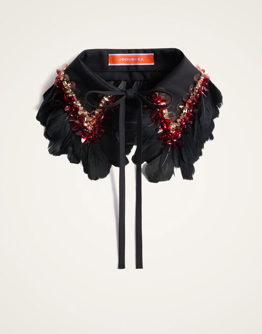 La Scala Collar La DoubleJ: Solid Black SCA0125COT101