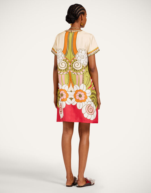Mini Swing Dress La DoubleJ: Ambrosia Placée Green Mini Swing Dress La DoubleJ: Ambrosia Placée Green DRE0963SIL006