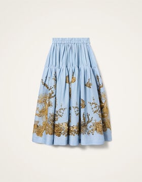 Gala Skirt La DoubleJ: Oceania Placée Light Blue SKI0207LIN014