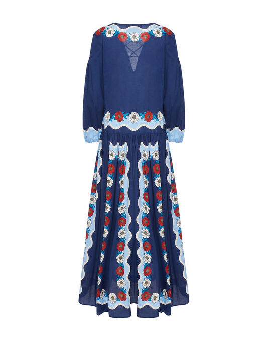 Viviana Dress La DoubleJ: Whitsun Placée Blue DRE0716COT056