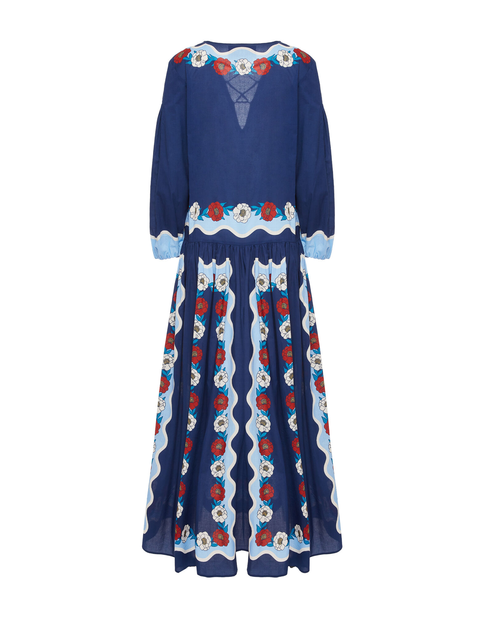 Viviana Dress La DoubleJ: Whitsun Placée Blue DRE0716COT056