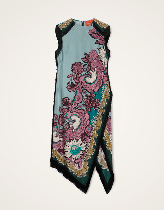 Scarf Dress La DoubleJ: Symposium Placée Light Blue DRE0964SIL009