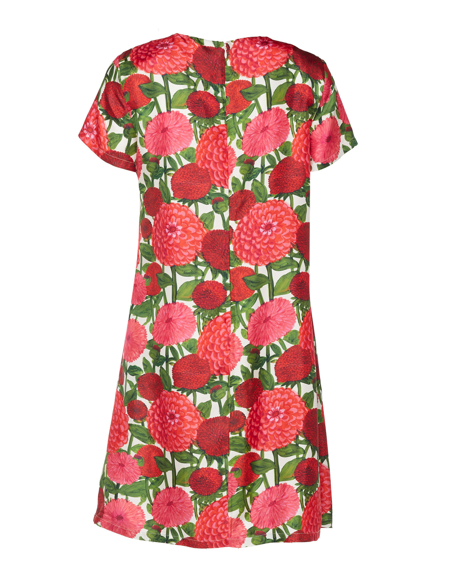 Mini Swing Dress La DoubleJ: Pink Dahlias Mini Swing Dress La DoubleJ: Pink Dahlias DRE0963SIL006