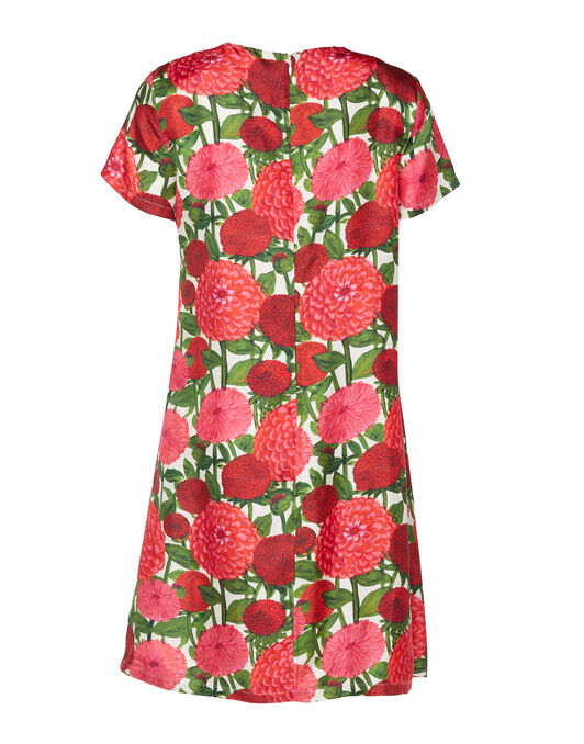 Mini Swing Dress La DoubleJ: Pink Dahlias Mini Swing Dress La DoubleJ: Pink Dahlias DRE0963SIL006