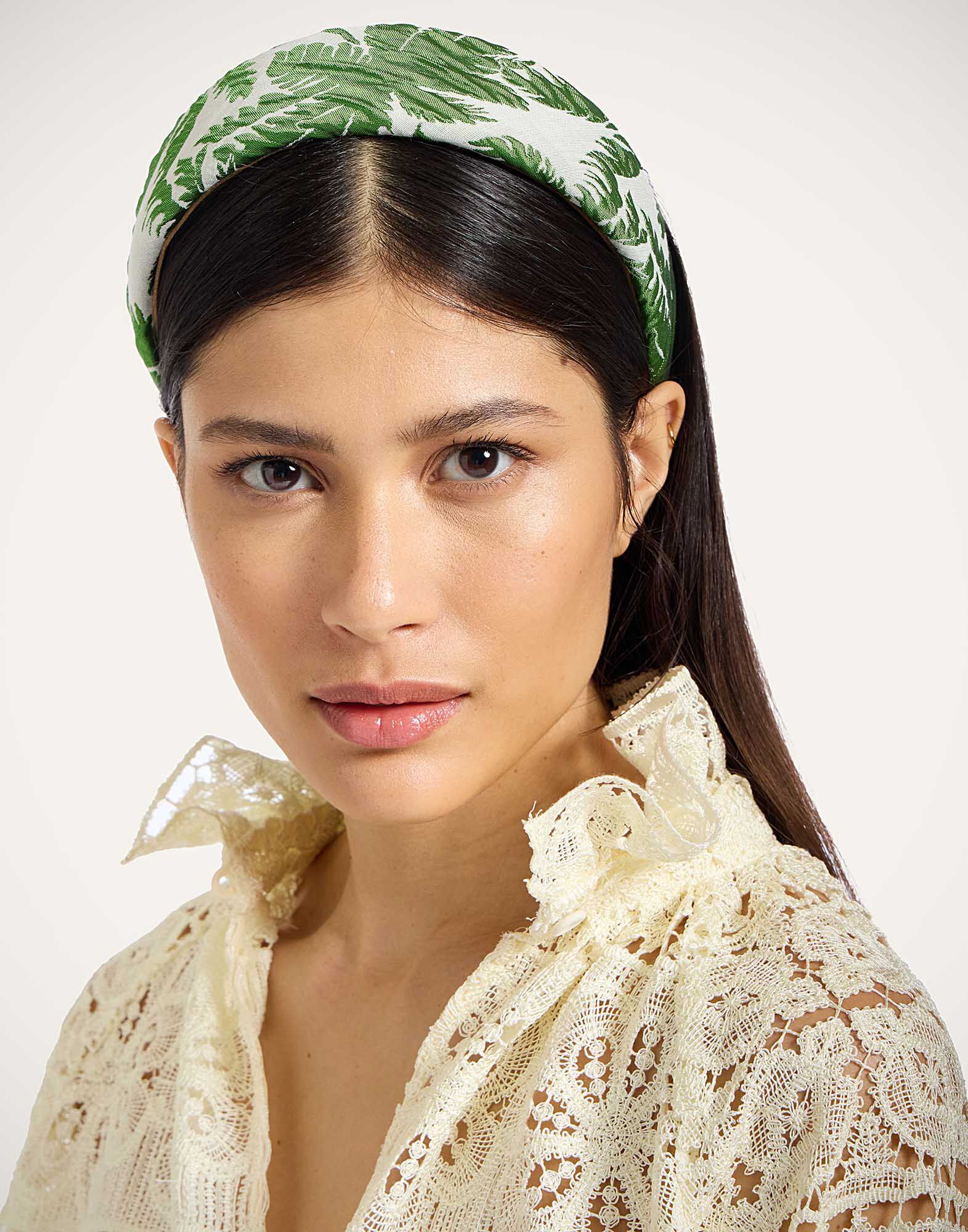 Flat Headband La DoubleJ: Tropicana White Flat Headband La DoubleJ: Tropicana White HEB0023JCQ112