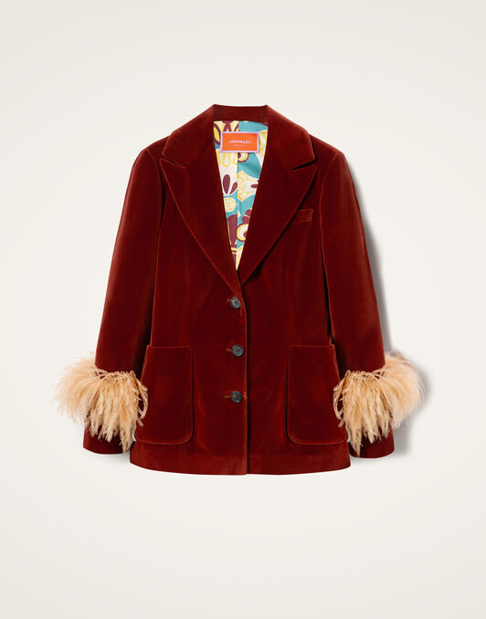 Keaton Jacket La DoubleJ: Terracotta JAC0073VEL011