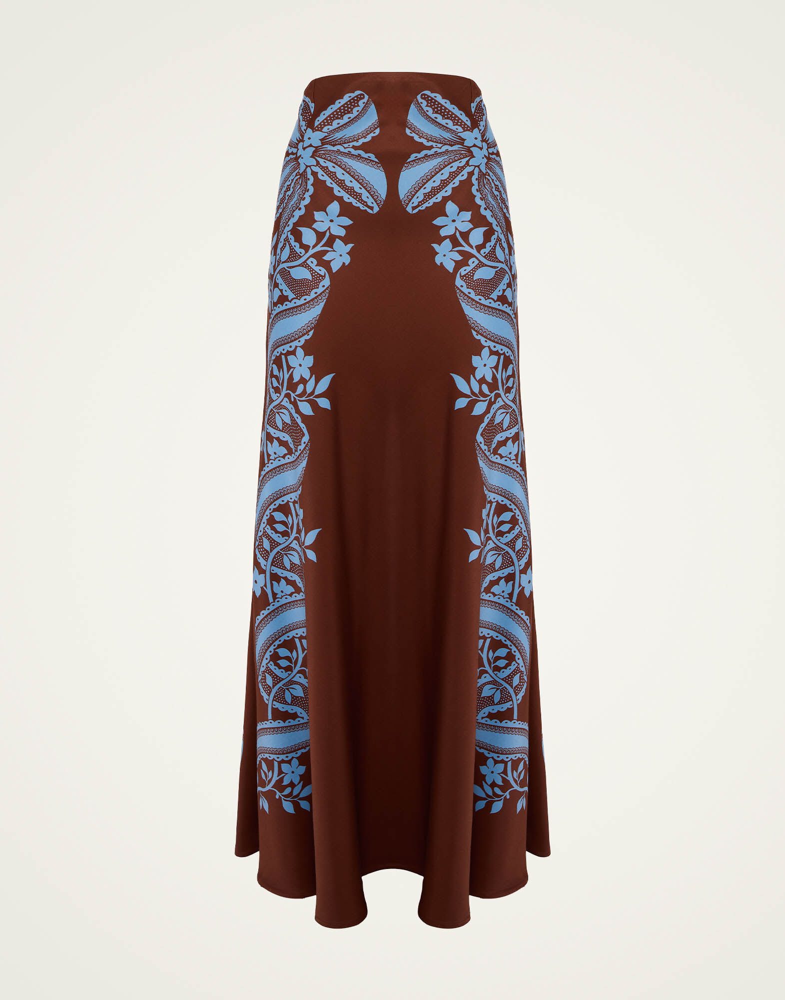 Sleek Skirt La DoubleJ: Signoria Placée Brown SKI0127VIS024