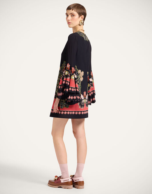 Friday Dress La DoubleJ: Cornucopia Placée Black DRE1000VIS028