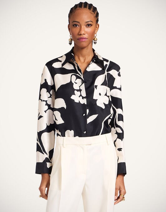 Boy Shirt La DoubleJ: Winter Jasmine Boy Shirt La DoubleJ: Winter Jasmine SHI0040SIL006