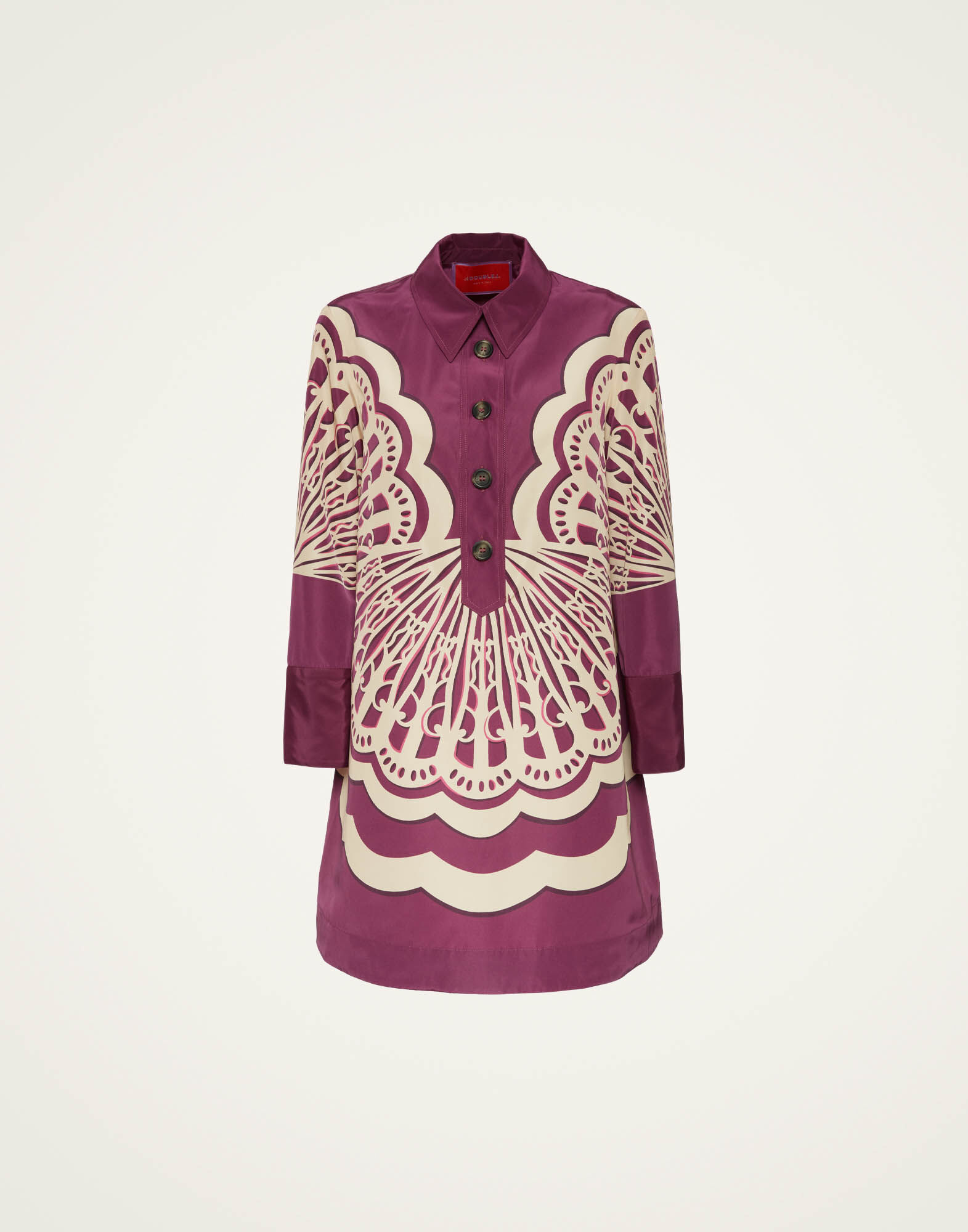 Short Artemis Dress La DoubleJ: Fans Placée Purple DRE0701FAI002