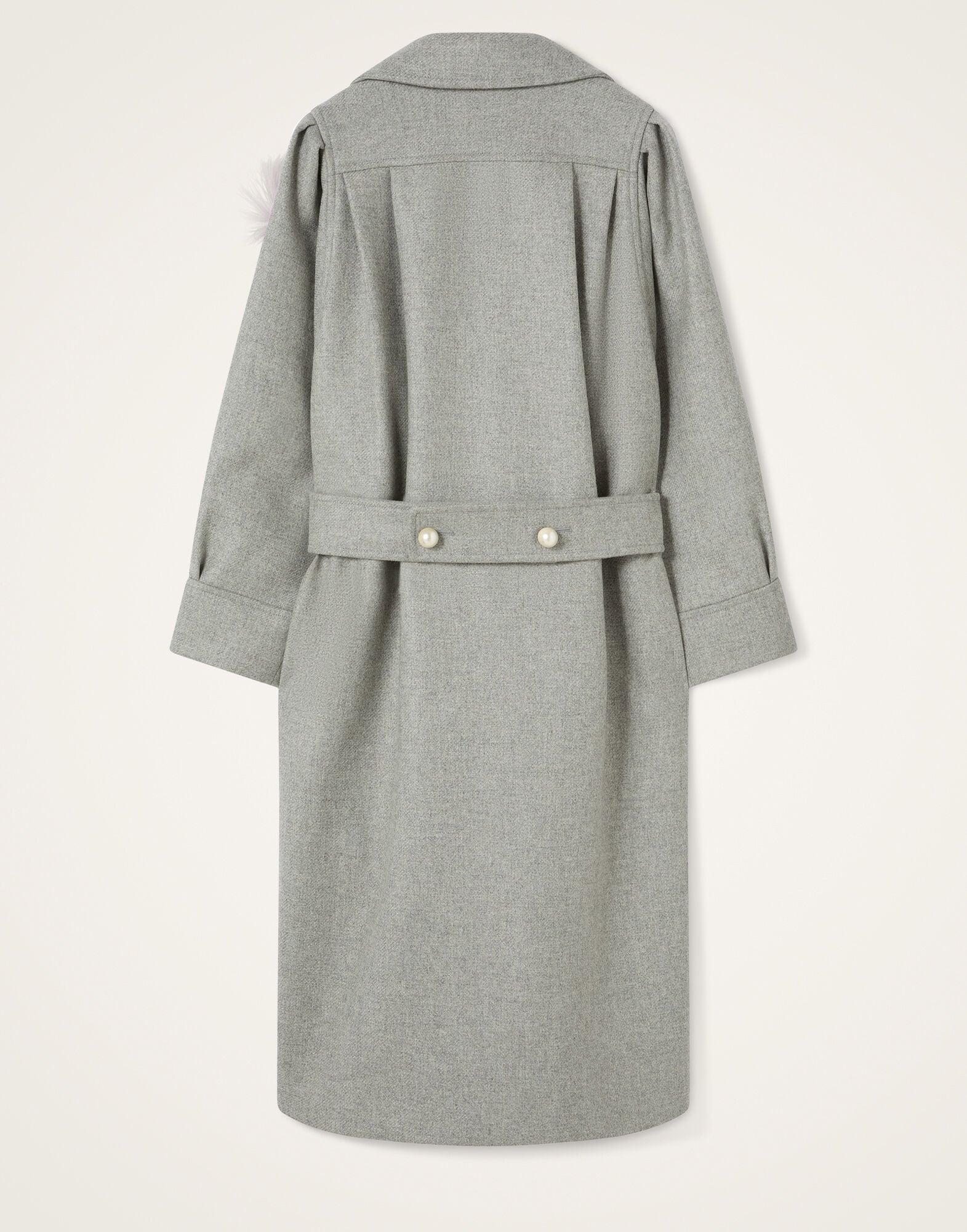 Victoria Coat La DoubleJ: Solid Grey Victoria Coat La DoubleJ: Solid Grey JAC0206WOL039