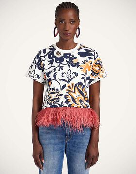 La Scala Tee La DoubleJ: Selva White TSH0026JER039