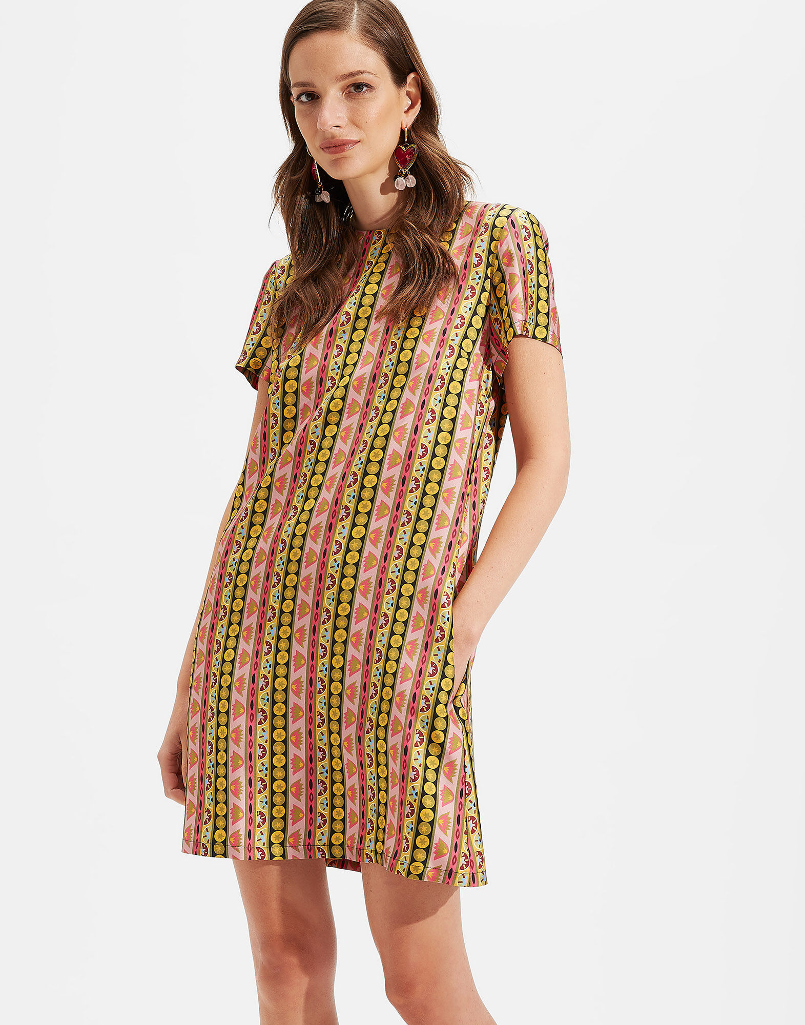 Mini Swing Dress La DoubleJ: Nastri Mini Swing Dress LaDoubleJ: Nastri DRE0963SIL006