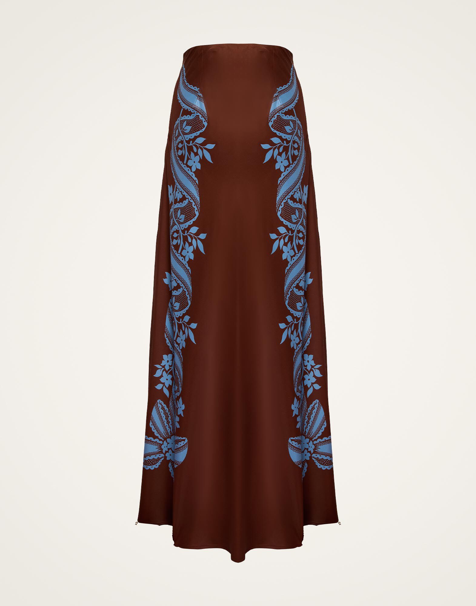 Sleek Skirt La DoubleJ: Signoria Placée Brown SKI0127VIS024