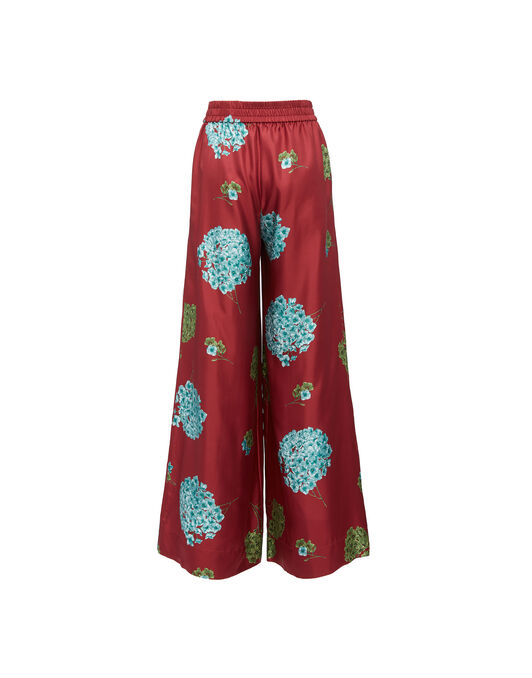 Palazzo Pants La DoubleJ: Ortensia Bordeaux Palazzo Pants La DoubleJ: Ortensia Bordeaux TRO0003SIL001