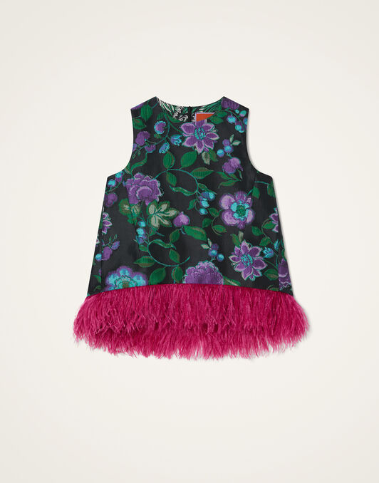 La Scala Top La DoubleJ: Botanical Black TOP0013JCQ144