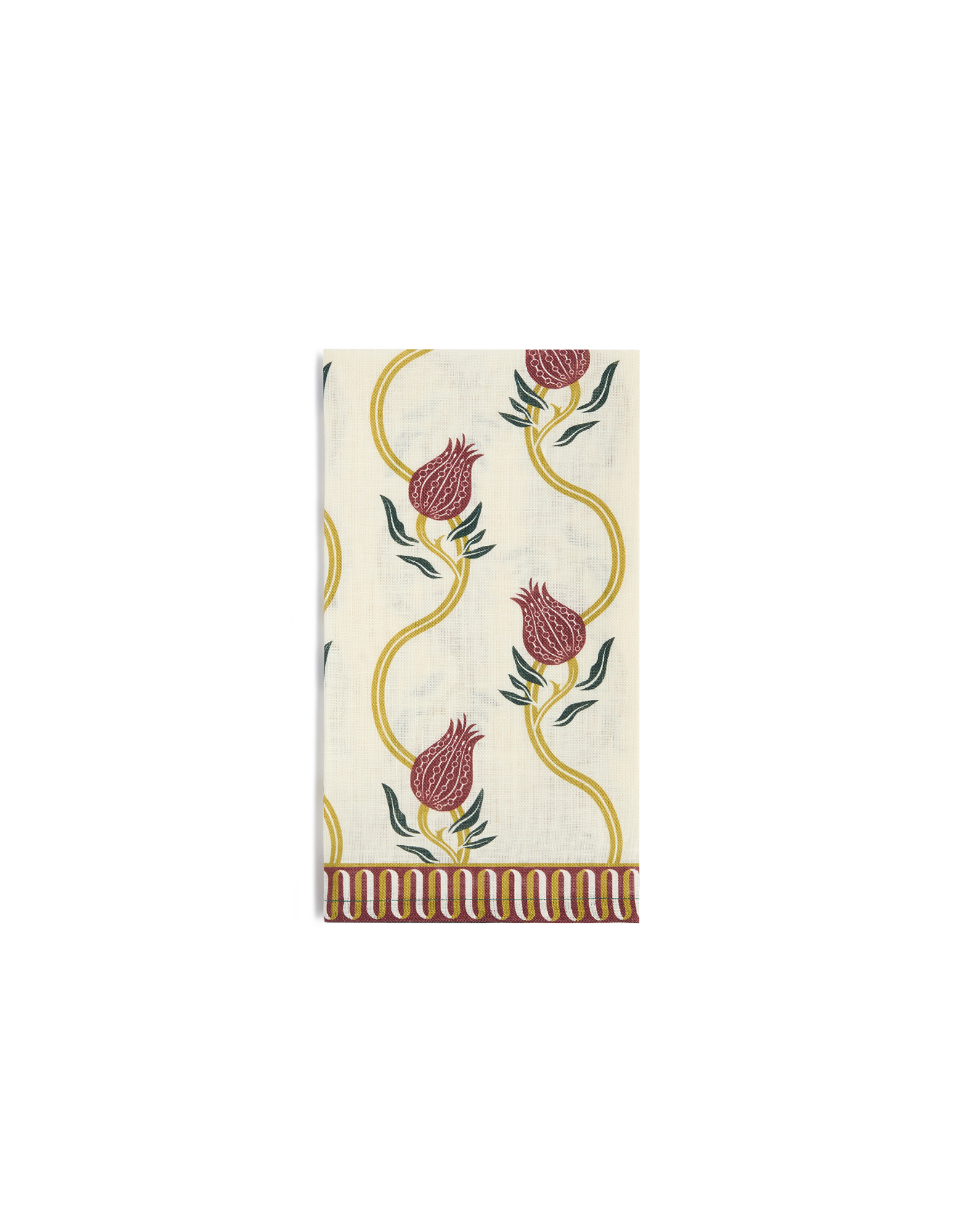 Large Napkins Set of 2 La DoubleJ: Melograno Placée Ivory NAP0017LIN015