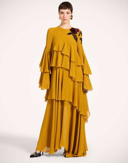 Naiad Dress La DoubleJ: Solid Dark Yellow DRE1012SIL025