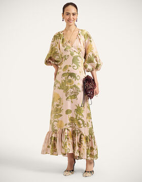 Eve-Ning V Dress La DoubleJ: Coven Pink DRE0867CHF008