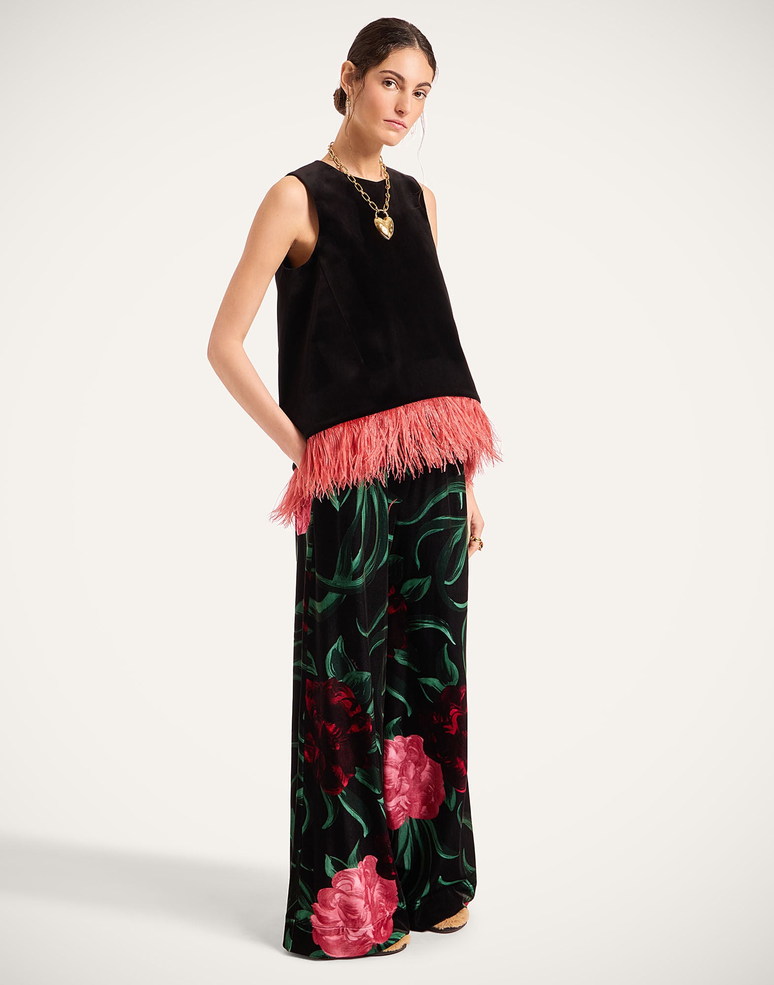 La Scala Top La DoubleJ: Solid Black La Scala Top La DoubleJ: Solid Black TOP0013VEL011