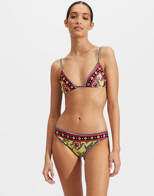 Triangle Bikini Top La DoubleJ: Cartwheel Giallo Triangle Bikini Top LaDoubleJ: Cartwheel Giallo SWI0032LYC003