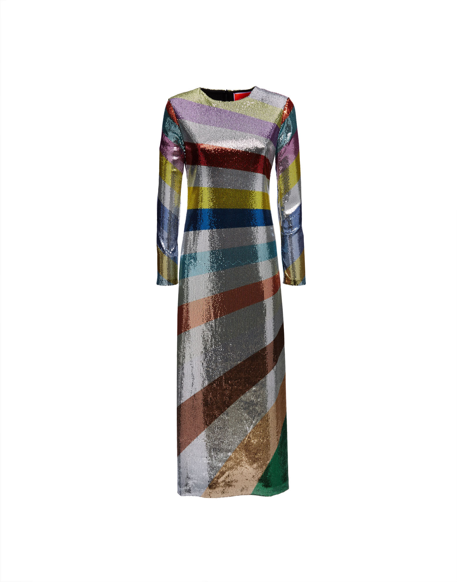 Supreme Swing Dress La DoubleJ: Rainbow Sequins Placée Supreme Swing Dress La DoubleJ: Rainbow Sequins Placée DRE0445PAI004