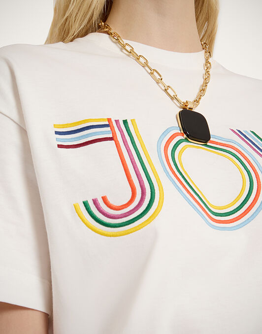 House T-Shirt La DoubleJ: Joy Off White House T-Shirt La DoubleJ: Joy Off White TSH0056JER032
