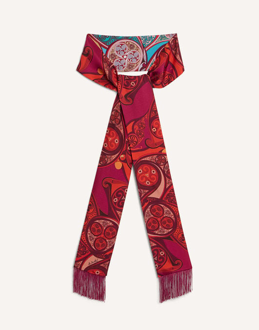 Skinny Scarf La DoubleJ: Alchemy Placée Dark Red Skinny Scarf La DoubleJ: Alchemy Placée Dark Red SCA0075SIL006
