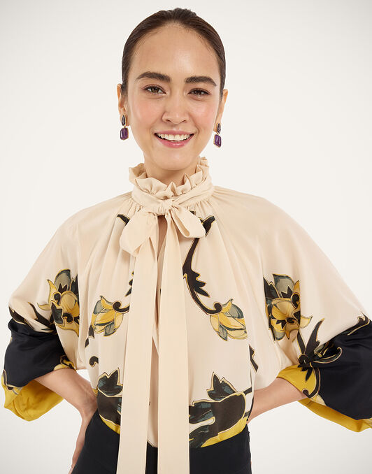 Cerere Blouse La DoubleJ: Buttercup Placée Gold SHI0086CRE001
