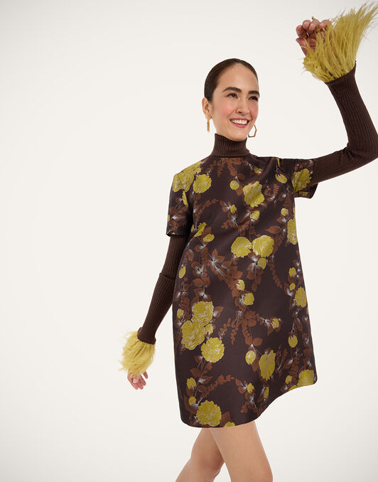 Mini Swing Dress La DoubleJ: Devon Brown Mini Swing Dress La DoubleJ: Devon Brown DRE0658JCQ141