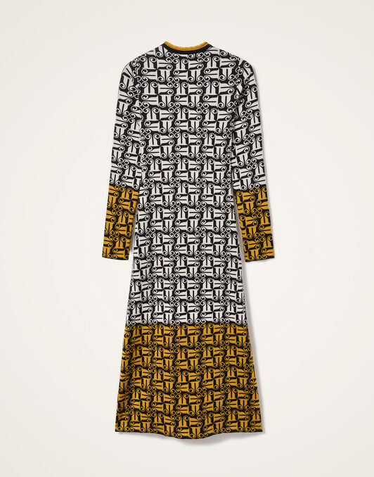 Knit Swing Dress La DoubleJ: Black & White DRE1019KNI191