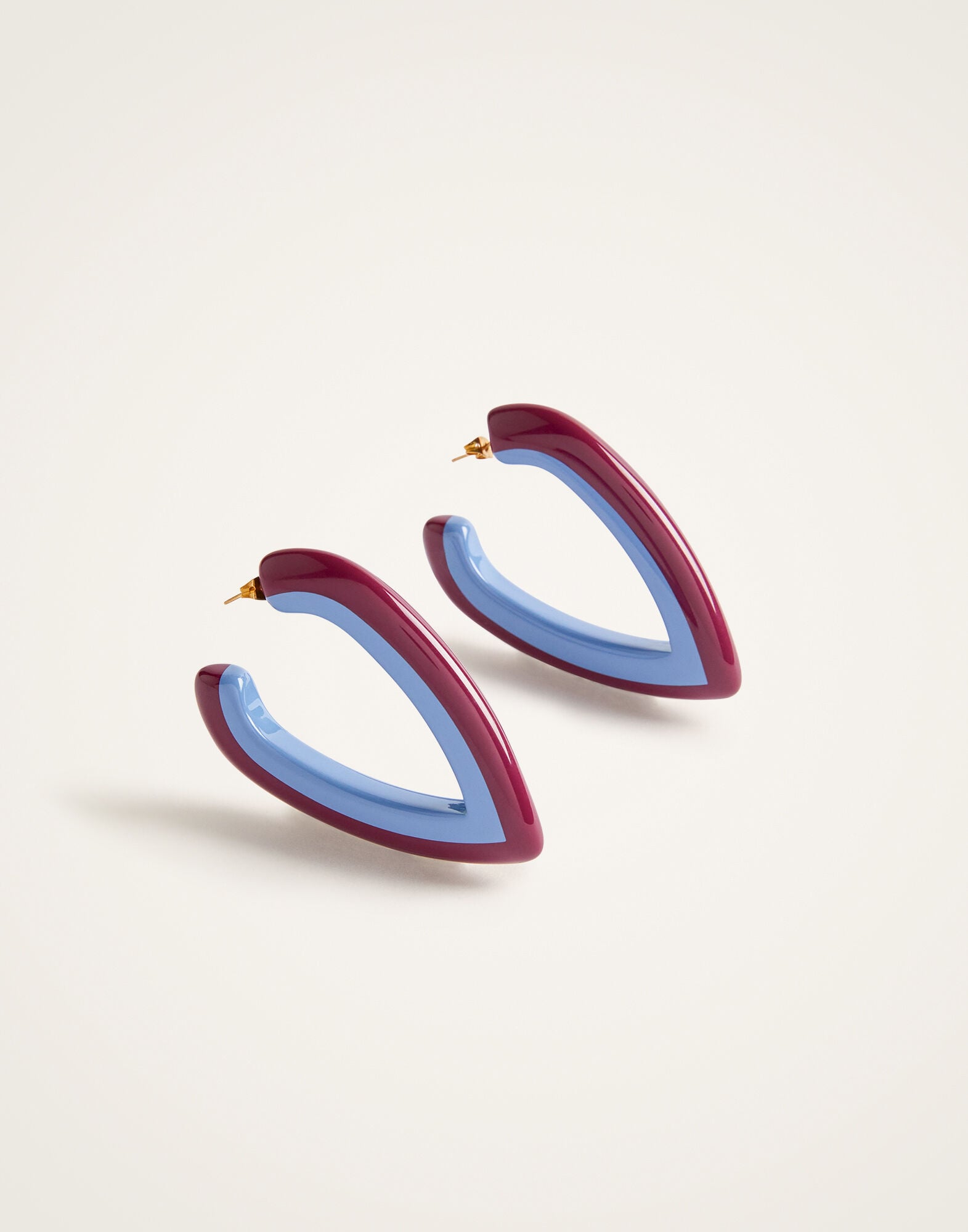 Dew Earrings Bicolor La DoubleJ: Bicolor Light Blue & Purple Dew Earrings Bicolor La DoubleJ: Bicolor Light Blue & Purple EAR0056POL008