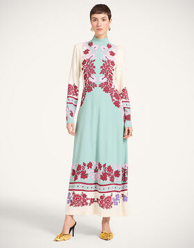 Halle Dress La DoubleJ: Regalia Placée Menta DRE0444VIS011