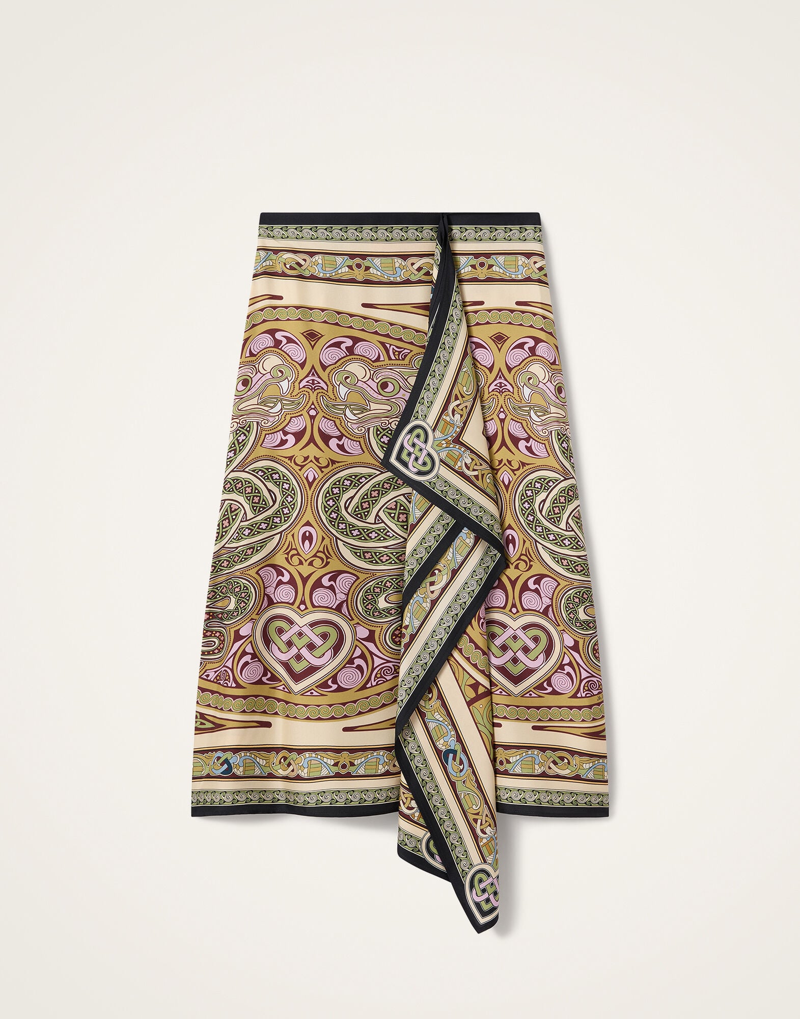 Scarf Skirt La DoubleJ: Kells Placée Light Green Scarf Skirt La DoubleJ: Kells Placée Light Green SKI0160SIL006