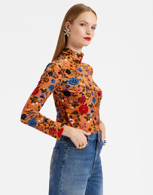 Turtleneck La DoubleJ: Botticelli Rust SHI0030VEL006