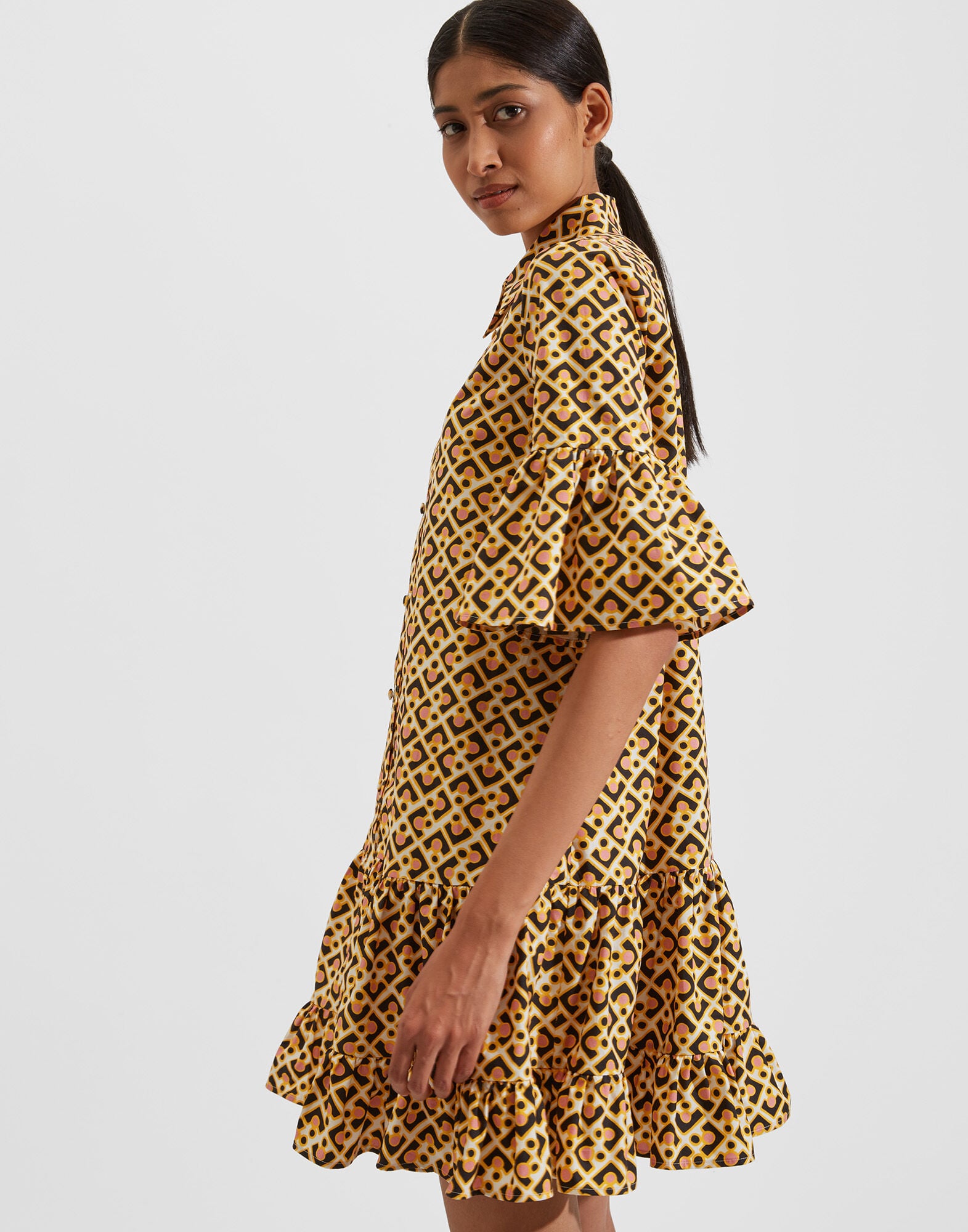Choux Dress La DoubleJ: Puzzle Rosa Choux Dress La DoubleJ: Puzzle Rosa DRE0205COT015