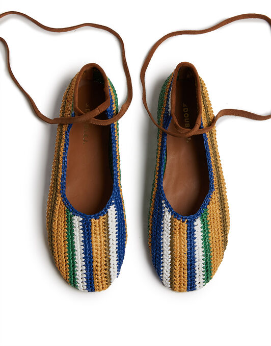 Ballerina Flats La DoubleJ: Multicolor Blu Ballerina Flats La DoubleJ: Multicolor Blu SHO0077FOD001