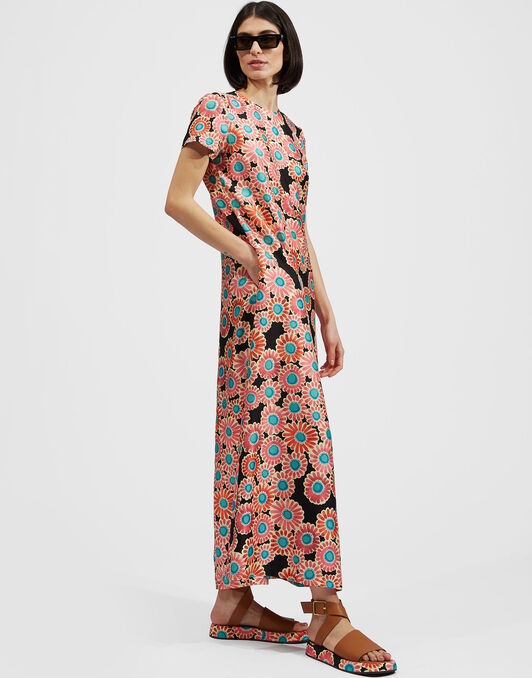 Swing Dress La DoubleJ: Crazy Daisy Black Swing Dress La DoubleJ: Crazy Daisy Black DRE0001SIL001