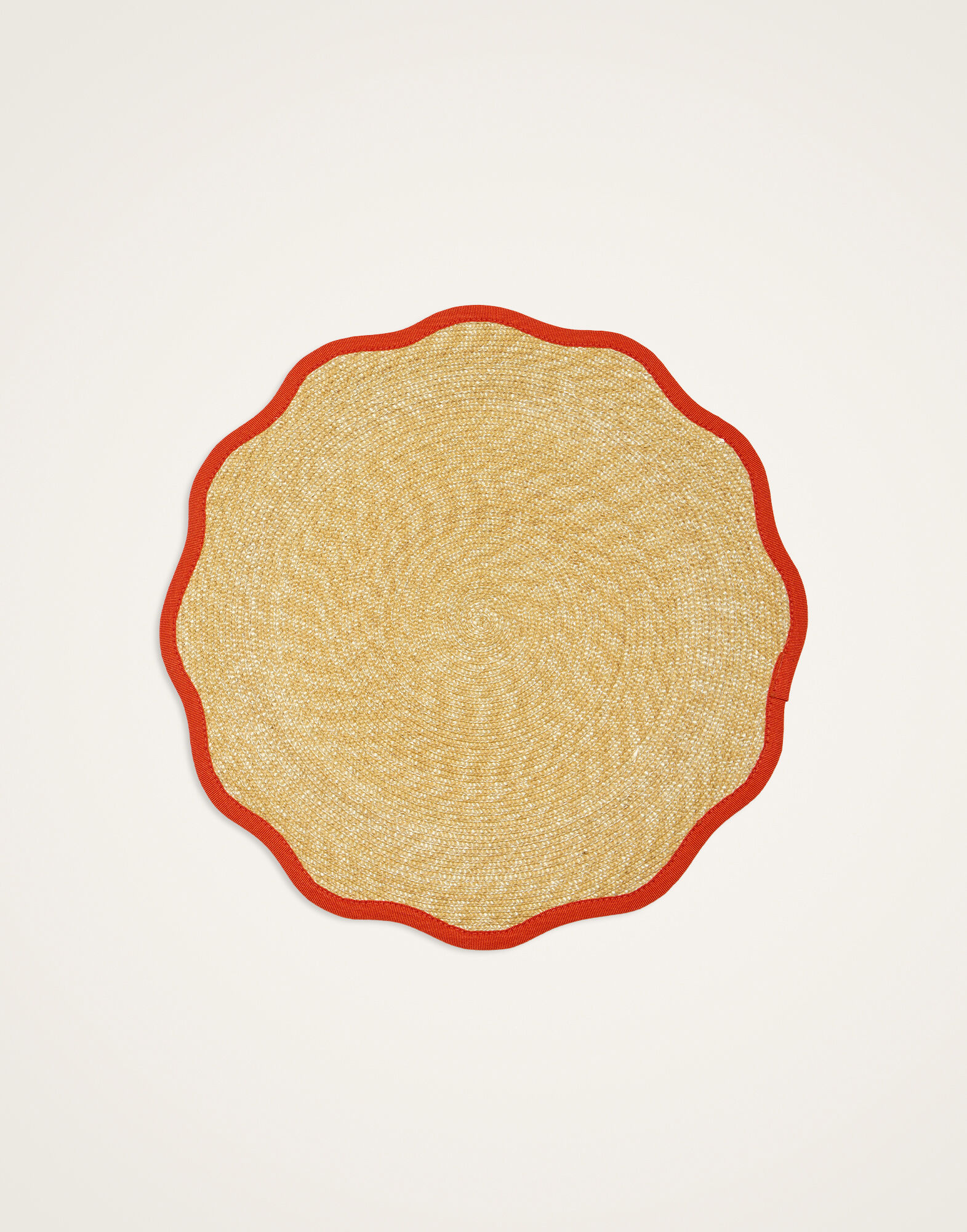 Straw Cloud Placemats Set Of 2 La DoubleJ: Solid Orange Straw Cloud Placemats Set Of 2 La DoubleJ: Solid Orange PMT0031STR001