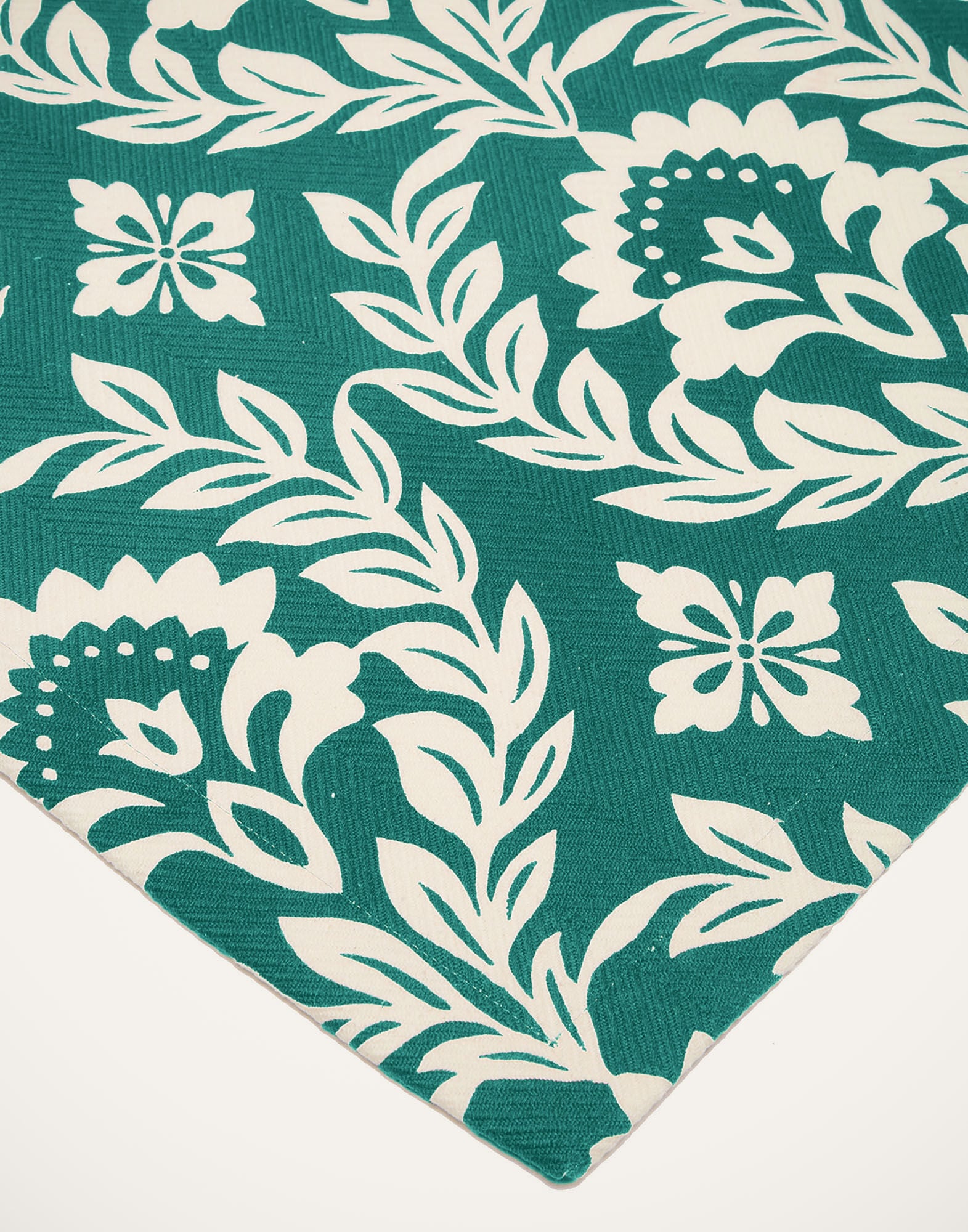Herringbone Runner La DoubleJ: Green Garland RUN0001COT040