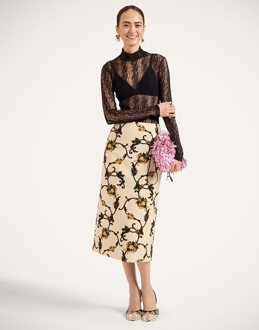 Lacey Turtleneck La DoubleJ: Solid Black Lacey Turtleneck La DoubleJ: Solid Black TOP0180LAC007