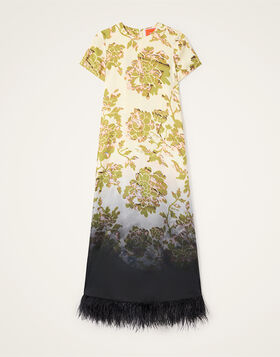 Swing Dress La DoubleJ: Oasis Ombré Placée Green & Black DRE0316SIL001