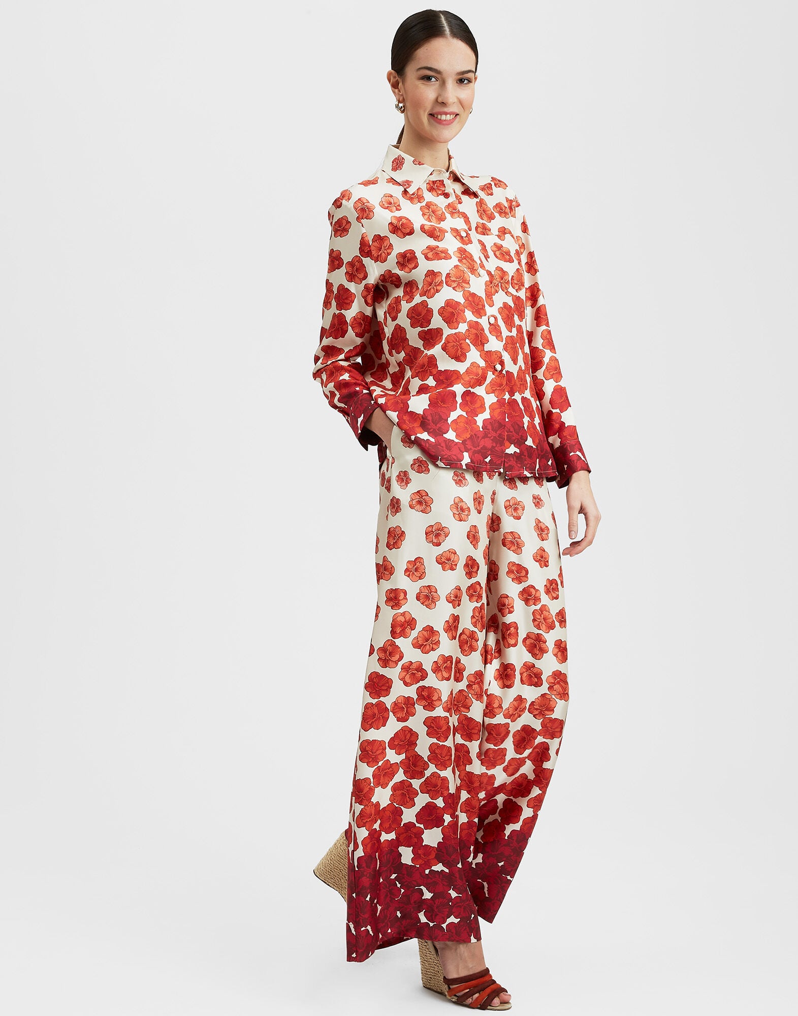 Boy Shirt La DoubleJ: Haze Placèe Red SHI0040SIL006